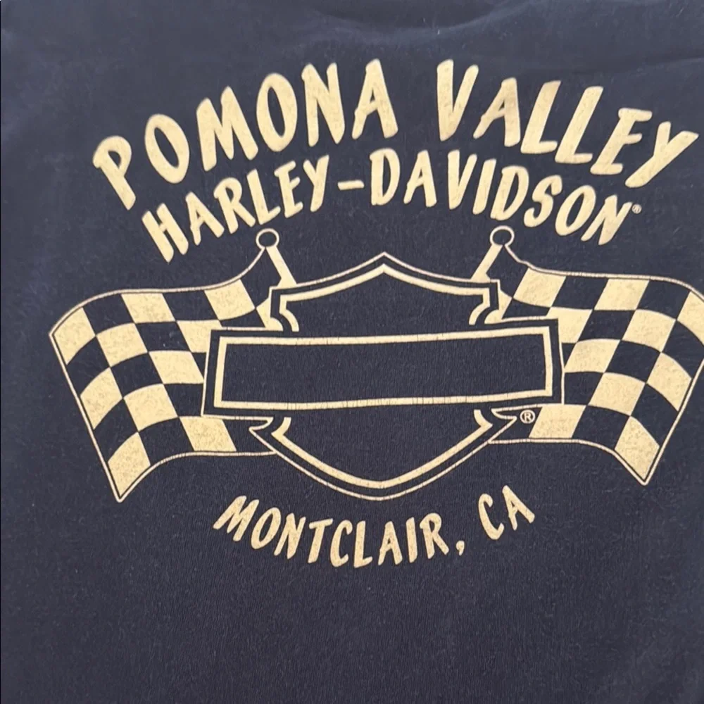 Harley-Davidson Black Long Sleeve Tee with Vintage Logo - Picture 3 of 7